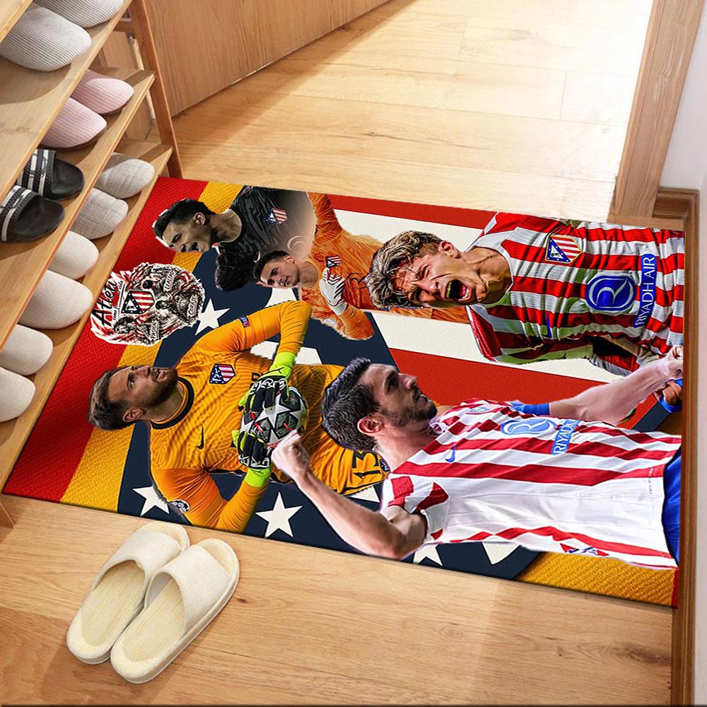 Atletico Madrid Area Rug Perfect For Foyer Dining Room Hallway Game Room Antislip Rug Decorate Offices Gift For Festivals