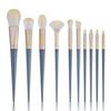 Nose Shadow Brush Makeup Brush 10 Blue Bridge Makeup Brushes Beginners Beauty Makeup Tools Eye Shadow Brush Loose Powder Brush Powder Makeup