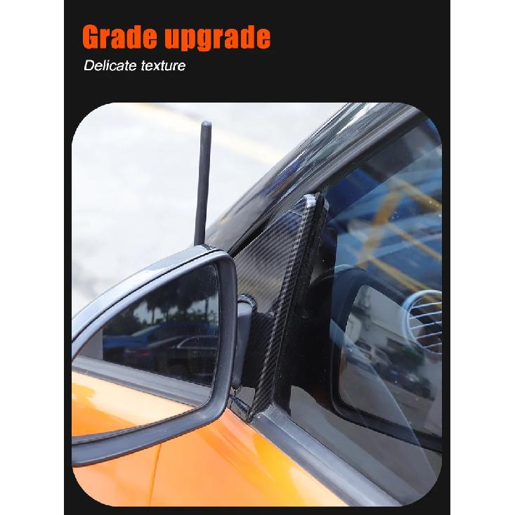 Для Benz Smart 451 Fortwo 2009-2015 ABS Автомобильное Треугольное Облицовочное Панель Зеркала Заднего Вида Стойки А Декоративная Наклейка Антенны Аксессуары