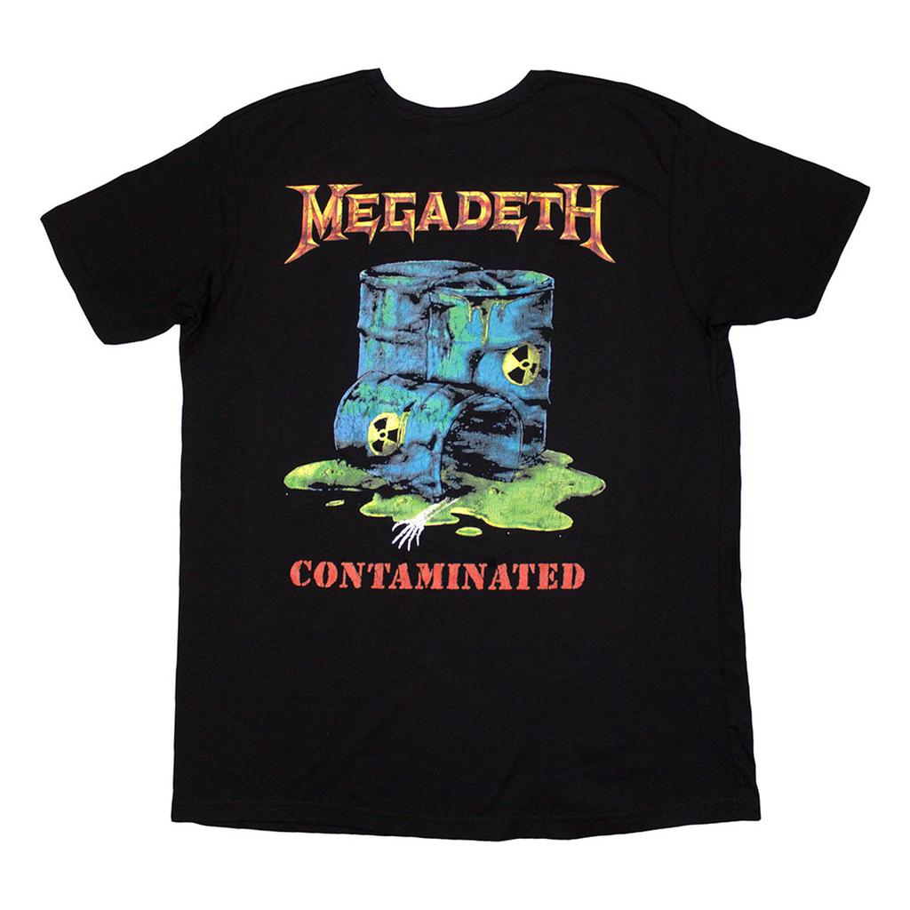 Megadeth Unisex Adult Contaminated Back Print T-Shirt