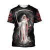 Skull Girl And Rose 3D All Over Printed Men T Shirt Summer Style Casual Short Sleeve Tee Shirts Unisex Street Cool Tshirt