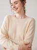 Women's Versatile Cashmere Round Neck Sweater - Thin, Simple, Loose-Fit Knitted Design for Autumn/Winter.