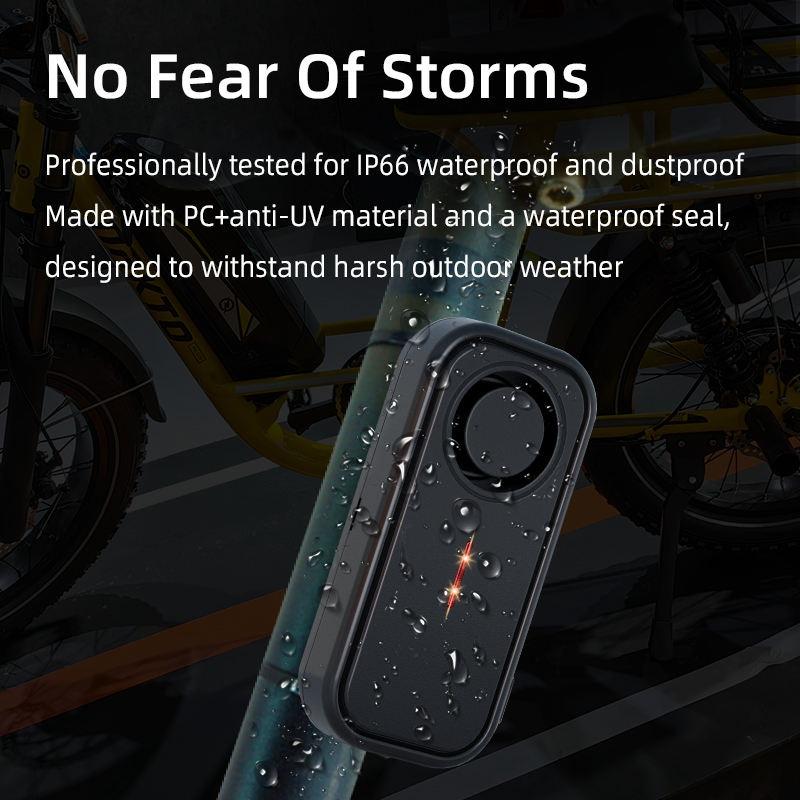 Extractme Motorcycle Burglar Alarm Wireless Waterproof Bike Vibration Alarm With Led Light Motorbike Security Protection Alarm