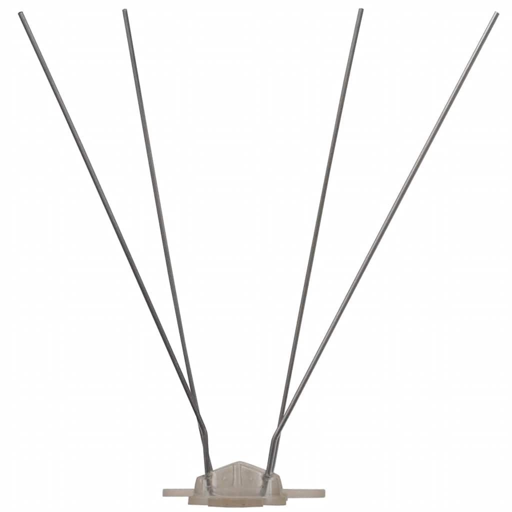 6 piece Bird Repellent Spikes Set 3 m Plastic 4 row