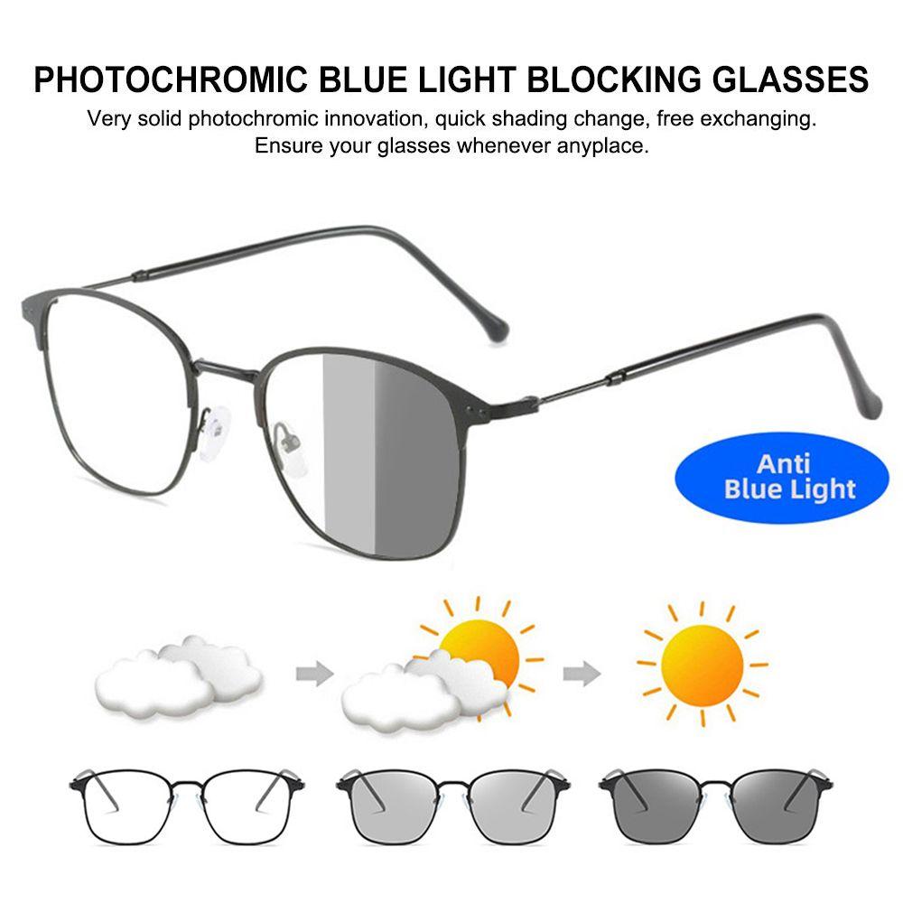 Retro Eyewear Gaming Computer Men Women Sunglasses Pochromic Sunglasses Discolored Glasses Blue Light Blocking Glasses