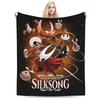 Уютное одеяло с принтом Hollow Knight, забавные игры, мерч, декоративное одеяло для дивана, плед, супермягкий флис для автомобиля