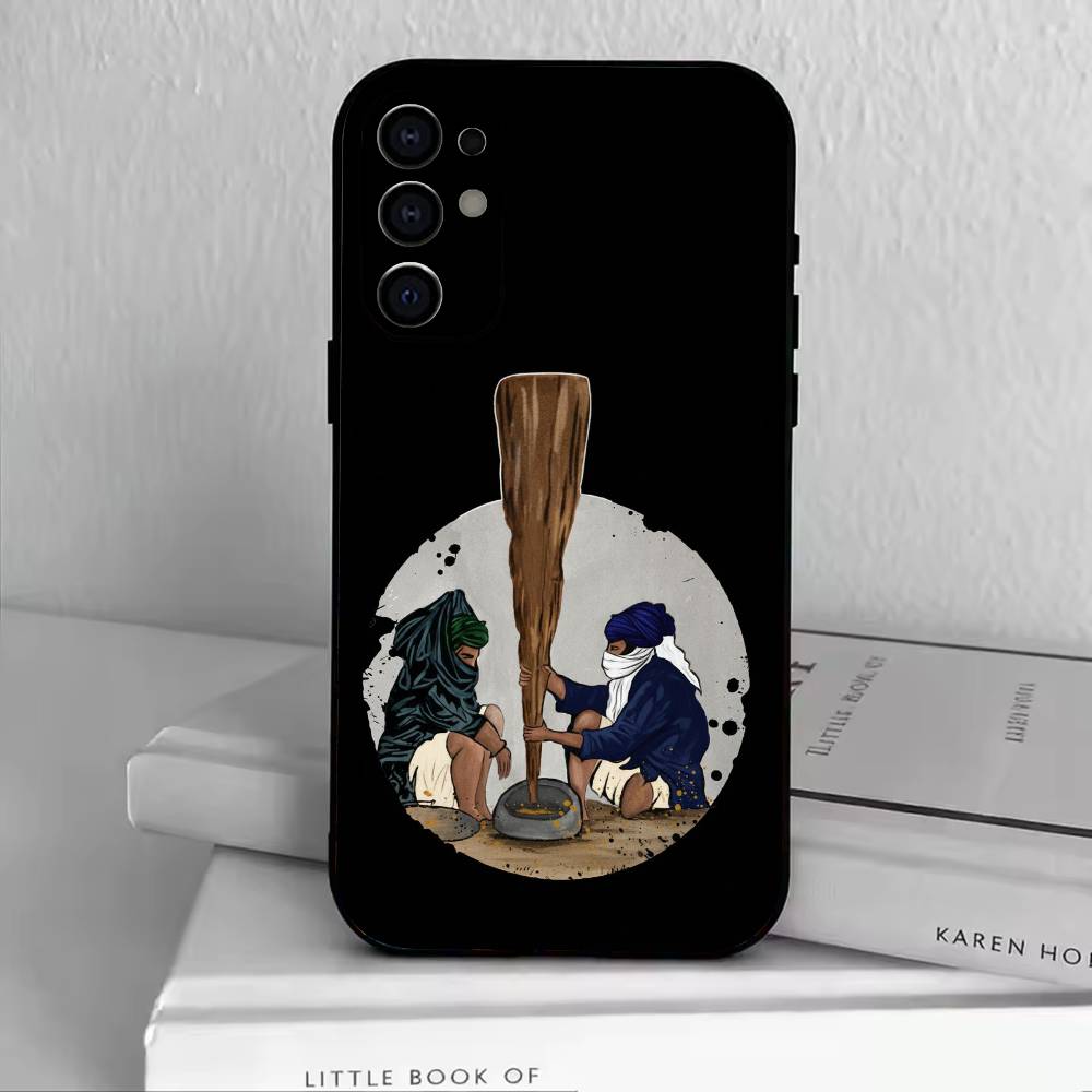 P-Punjab Map Phone Case For Samsung S25,S24,S21,S22,S23,S30,Ultra,S20,Plus,Fe,Soft Silicone Black Cover