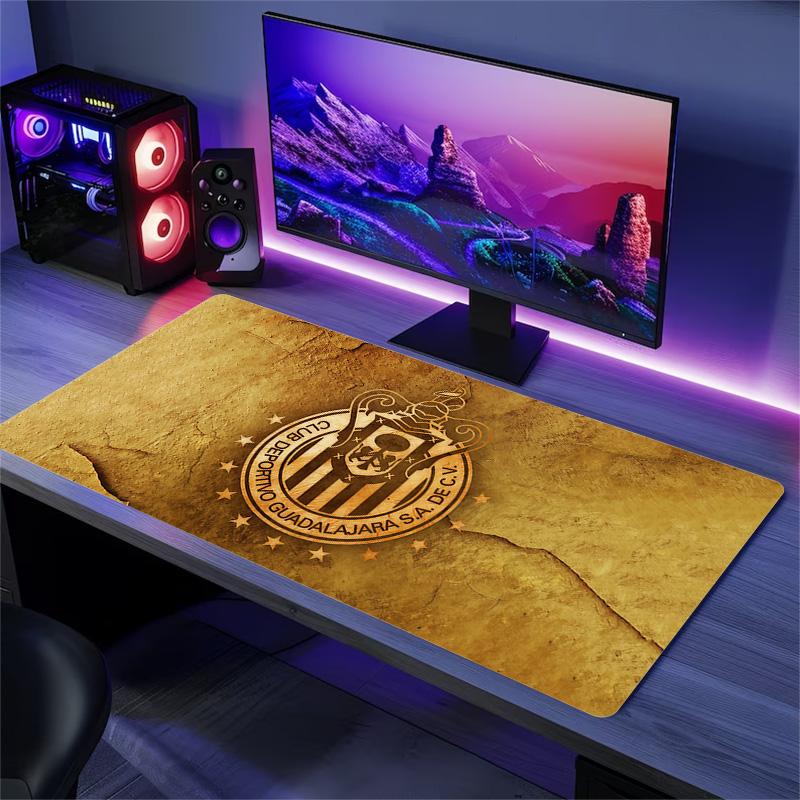 Chivas CD Guadalajara Print Cushion Non-slip Laptop Tablet Big Mousepad XXL Mat Mini PC Playmat With Lock edge