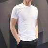 Men Summer T-shirt Solid Color O Neck Short Sleeves Soft Breathable Slim Fit Pullover Sports Business Casual Men Office Top