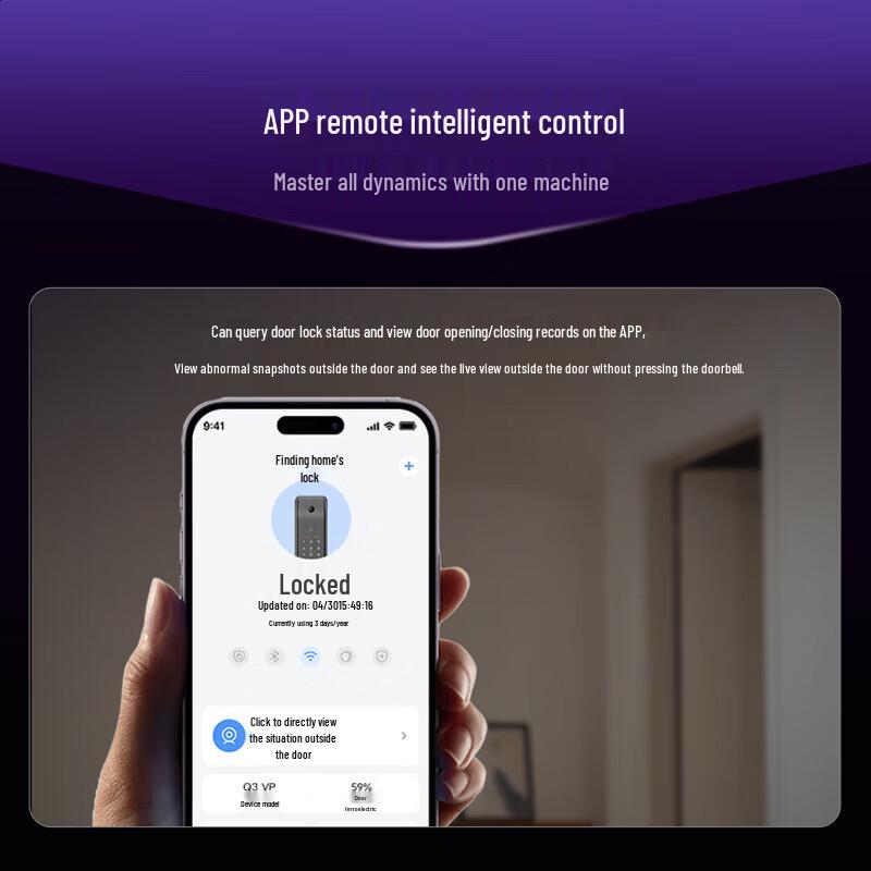 KAADAS Q3 VP Upgrade Smart Fingerprint Door Lock