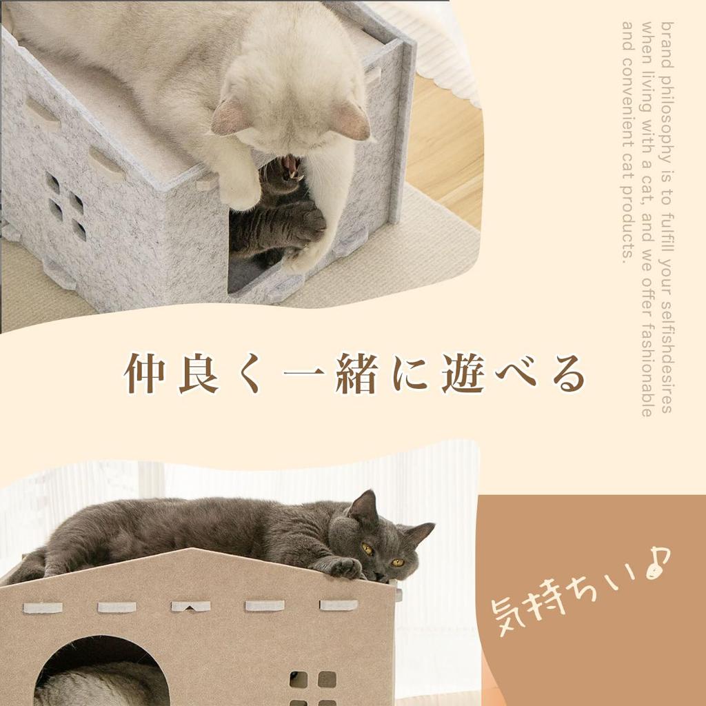 Кошачий домик Дом для питомца Кошачий домик Кровать для питомца Купол Собаки Купольный домик для кошки Домик для кошки Чигура Купольная кровать для питомца Картонный домик Кошачий домик Безопасный (Грей, М)