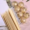 100pcs Transparent Chocolate Bouquet Packaging DIY Handmade Chocolate Wrapper Case Birthday Gift