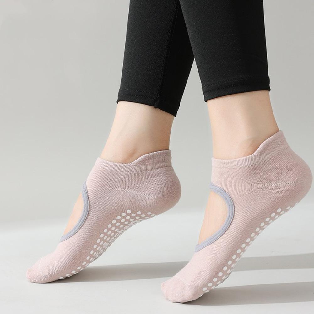 Backless Yoga Socks Breathable Floor Socks Professional Sports Socks  Ladies