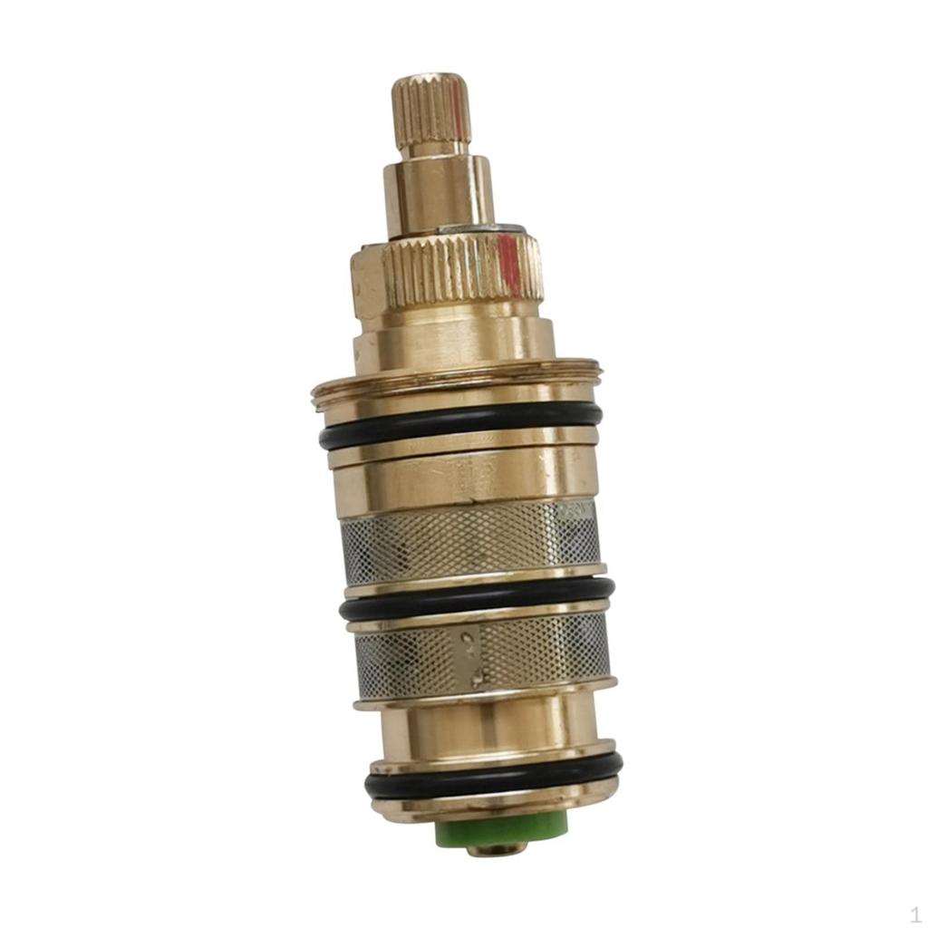 Brass Thermostatic Valve, Coil-cartridge, Bathroom Mixing Battery, Shower Valve Adjust The