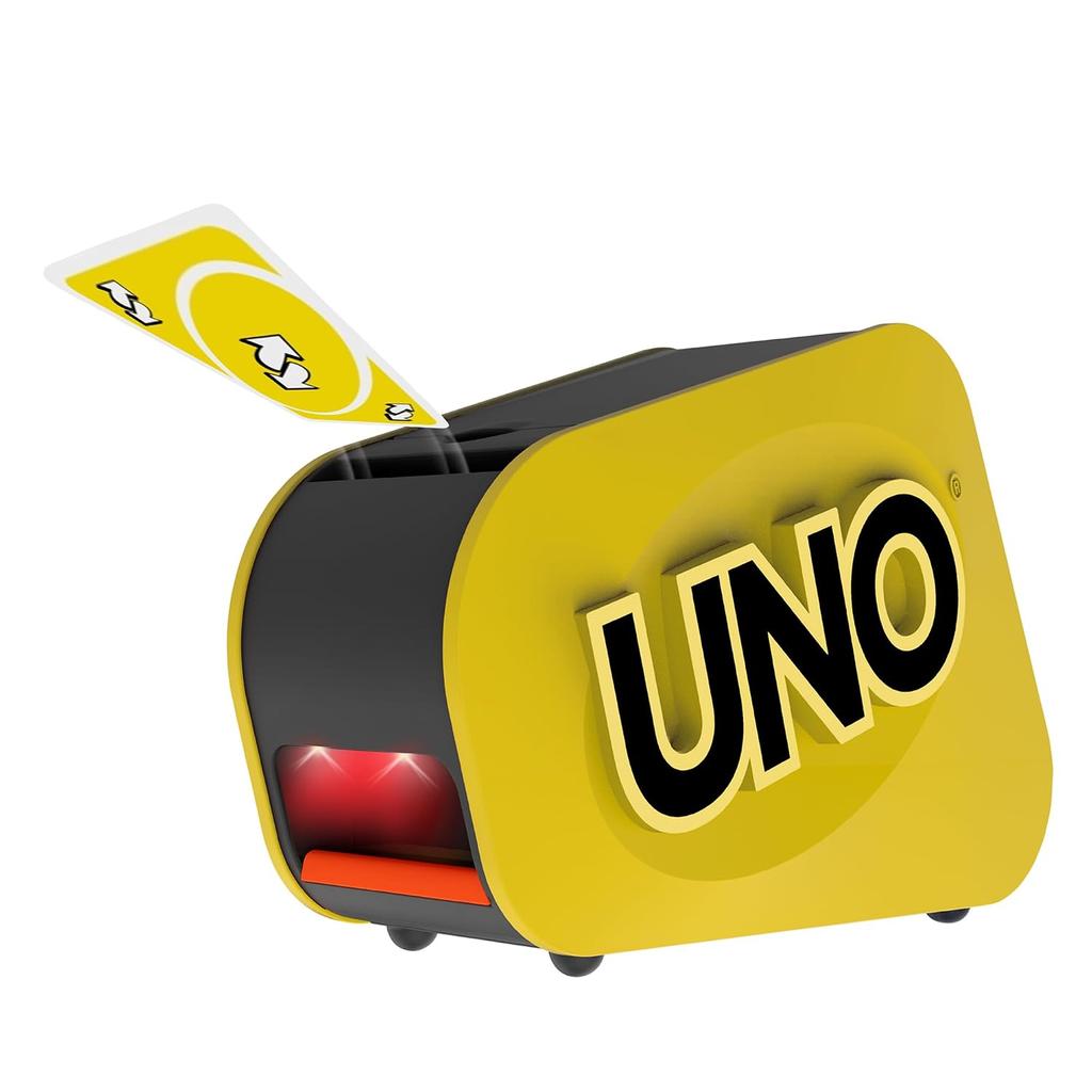 Mattel Game UNO Attack Mega Hit Party Goods Card 112 Cards 2-10 Players Ages 7 Up Yellow GXY81
