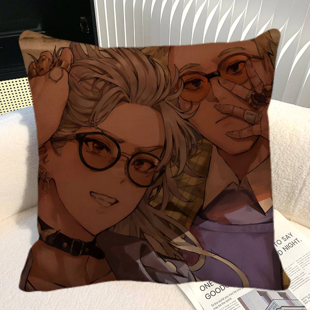 Anime D Dorohedoro Retro Pillow Case Square Pillow Bedroom Sofa Leisure Comfort Cushion Car Home Decoration