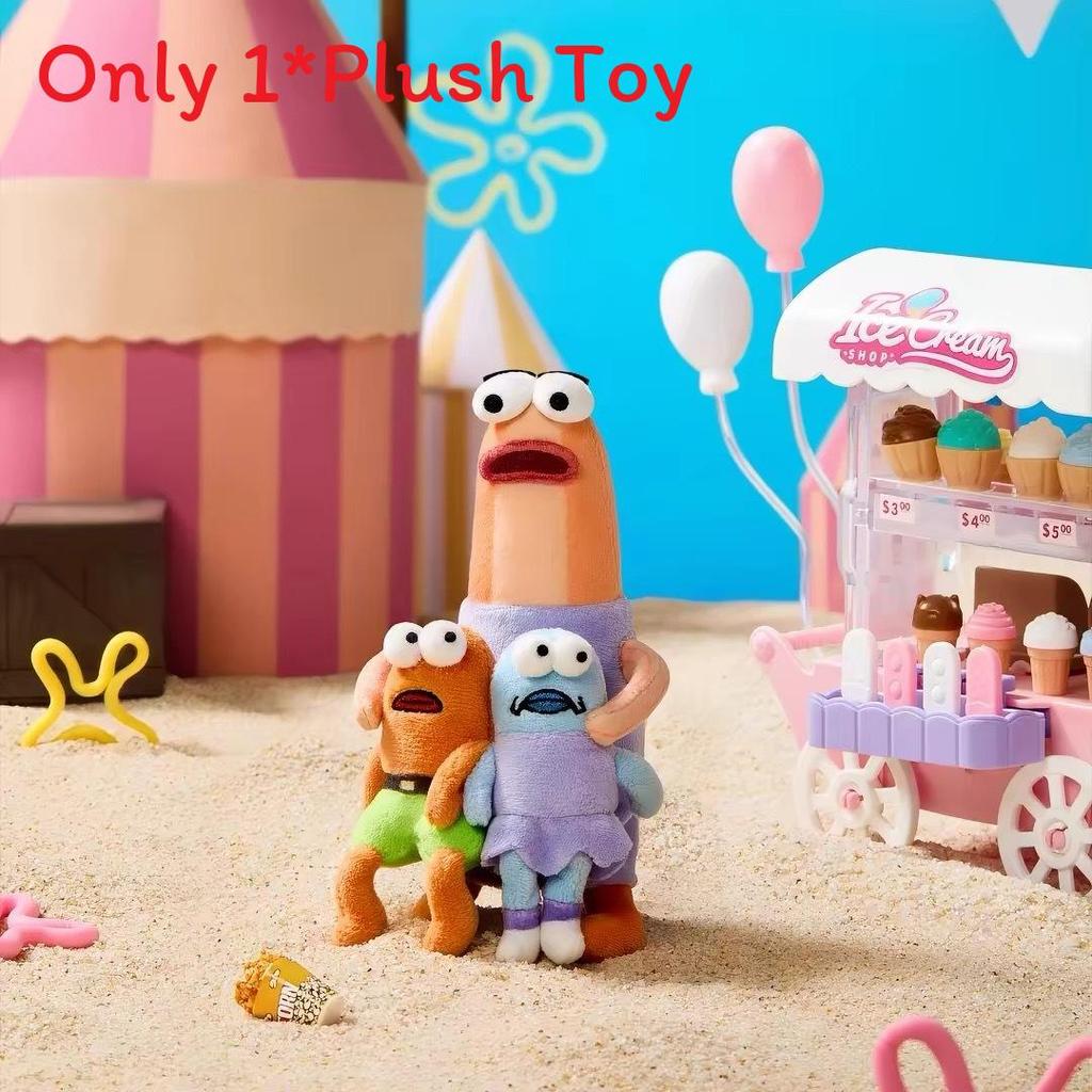 Spongebob Squarepants Bikini Bottom Residents Plush Toy With Hanging Decor For Kids Room Decor