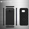 Coque de Protection - Samsung - Galaxy S7 Edge - Silicone TPU - Anti-rayures - Fibre de Carbone