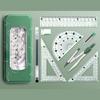 Набор компаса и линейки с эргономичной ручкой для комфортного использования на уроках математики, при инженерном проектировании и архитектурном черчении