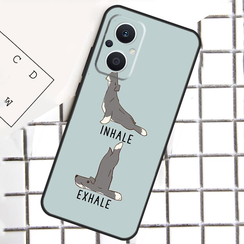 Cartoon Schnauzer Dog For OPPO Reno 13 14 12 11 10 Pro 11F 12F 13F 14F 7 8 Lite 8T OPPO Find X5 X6 X8 X9 Pro Case