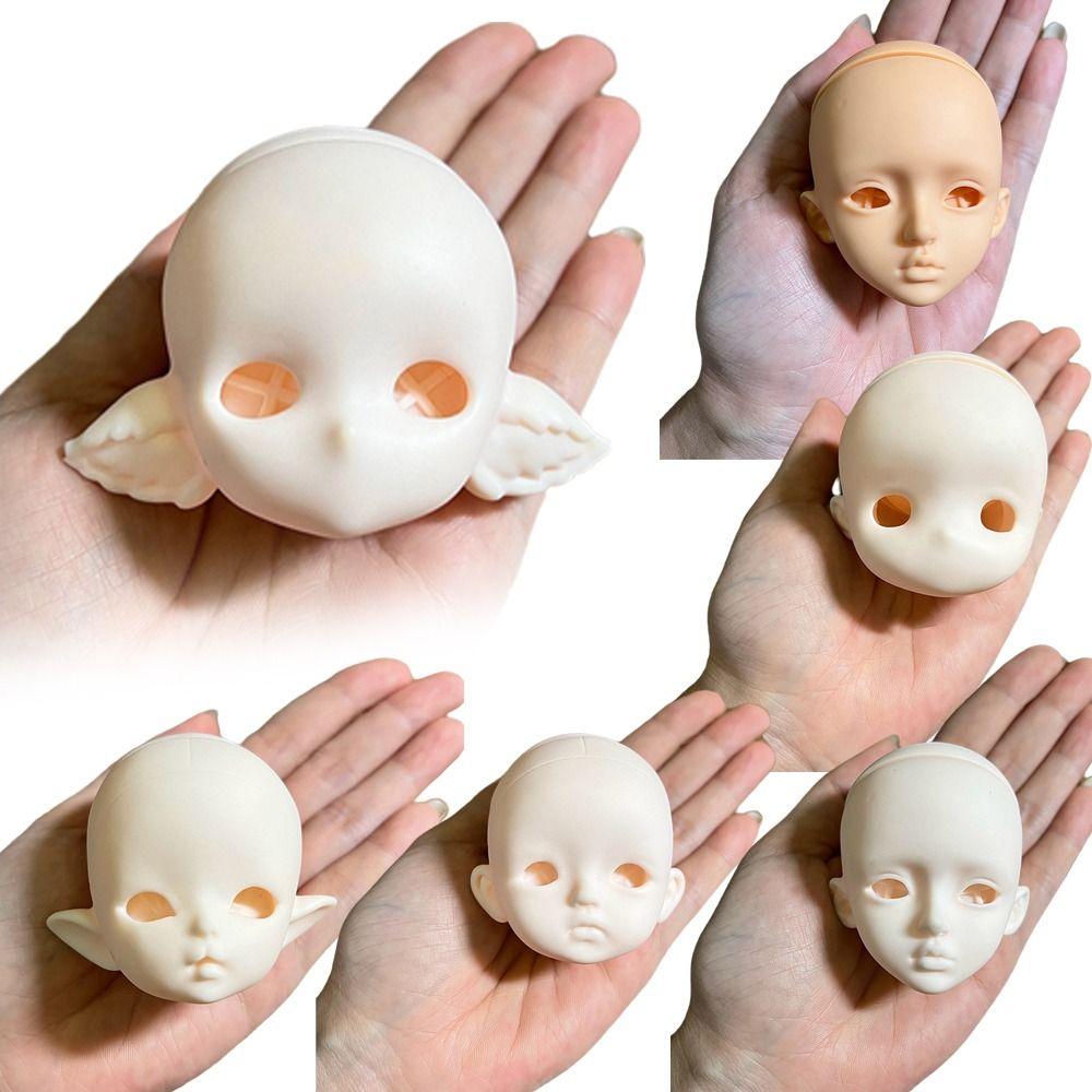 Мягкий ПВХ 1/6 Голова куклы MJD Ручная работа Голова куклы BJD Новая Без макияжа Голова куклы Для тренировки макияжа