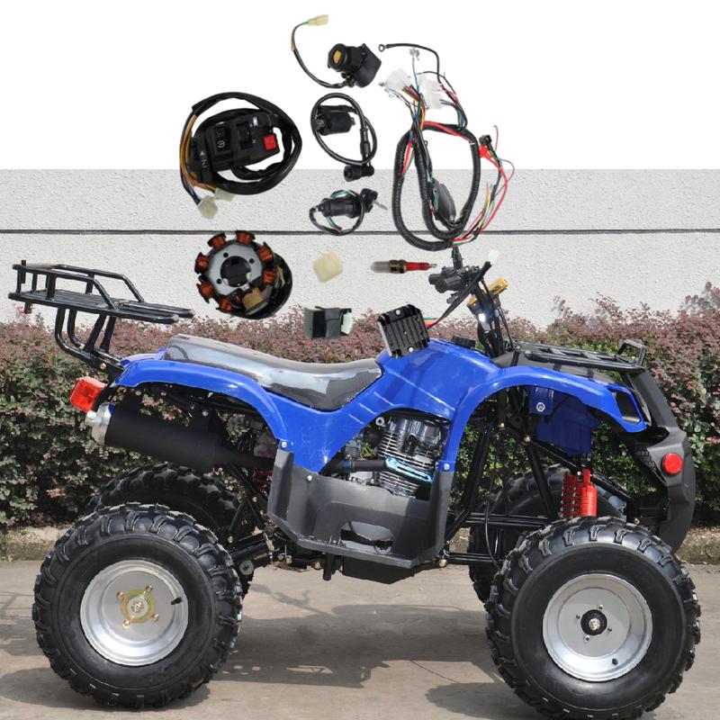 Полный комплект жгута проводов для пляжного квадроцикла ATV QUAD 150/200/250 куб. см, аксессуары для автомобиля и грузовика, электрический жгут проводов, коса проводов, статор