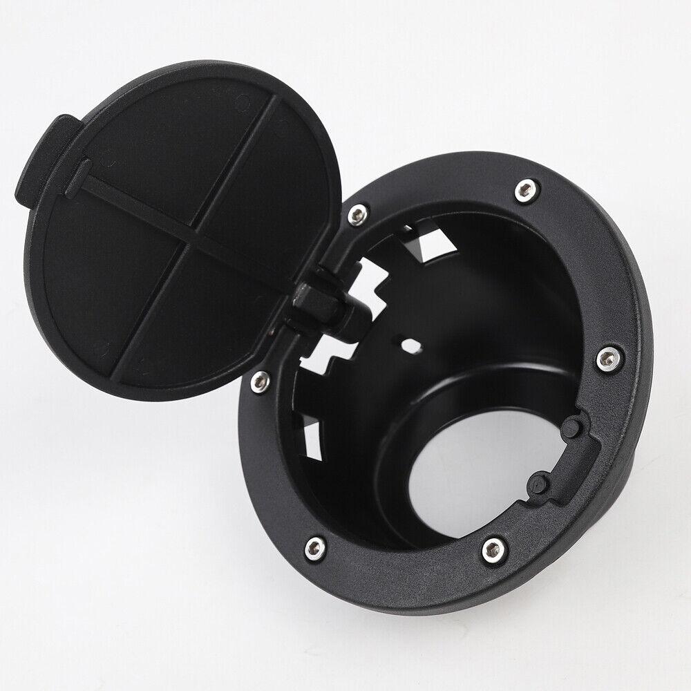 Gas Tank Cap Filler Fuel Door Cover For Jeep Wrangler Jk 2007-17
