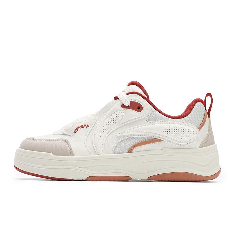 Fila Vibe Rhythm Shoes Серия CNY Низкие кеды для скейтбординга Женские кроссовки Белый Коричневый F12W512203FWM