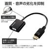 ELECOM DisplayPort to VGA Conversion Adapter 1920×1200 Black AD-DPVGABK2