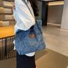 Модная джинсовая сумка через плечо, универсальная сумка для покупок, женская универсальная сумка