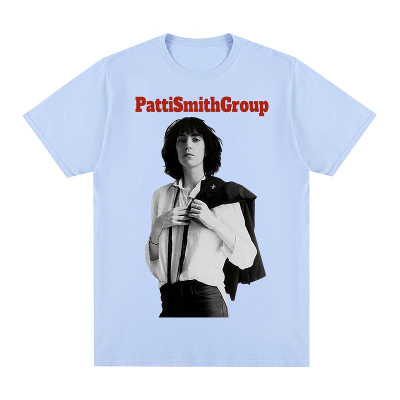 Patti Smith Group Vintage Tshirt European American Y2k Cotton Men T shirt New Tee Tshirt Womens Tops