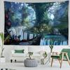 Cartoon Tree Forest Tapestry Wall Hanging Kawayi Bohemian Style Psychedelic Living Room Bedroom Home Decor