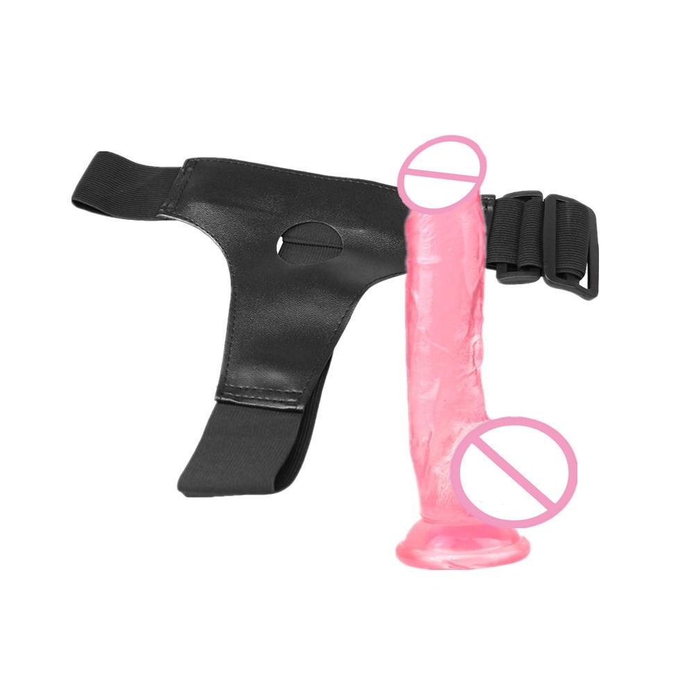 Pulling Pants Penis Masturbator 4-ring Wearing Leather Pants Sexual Products