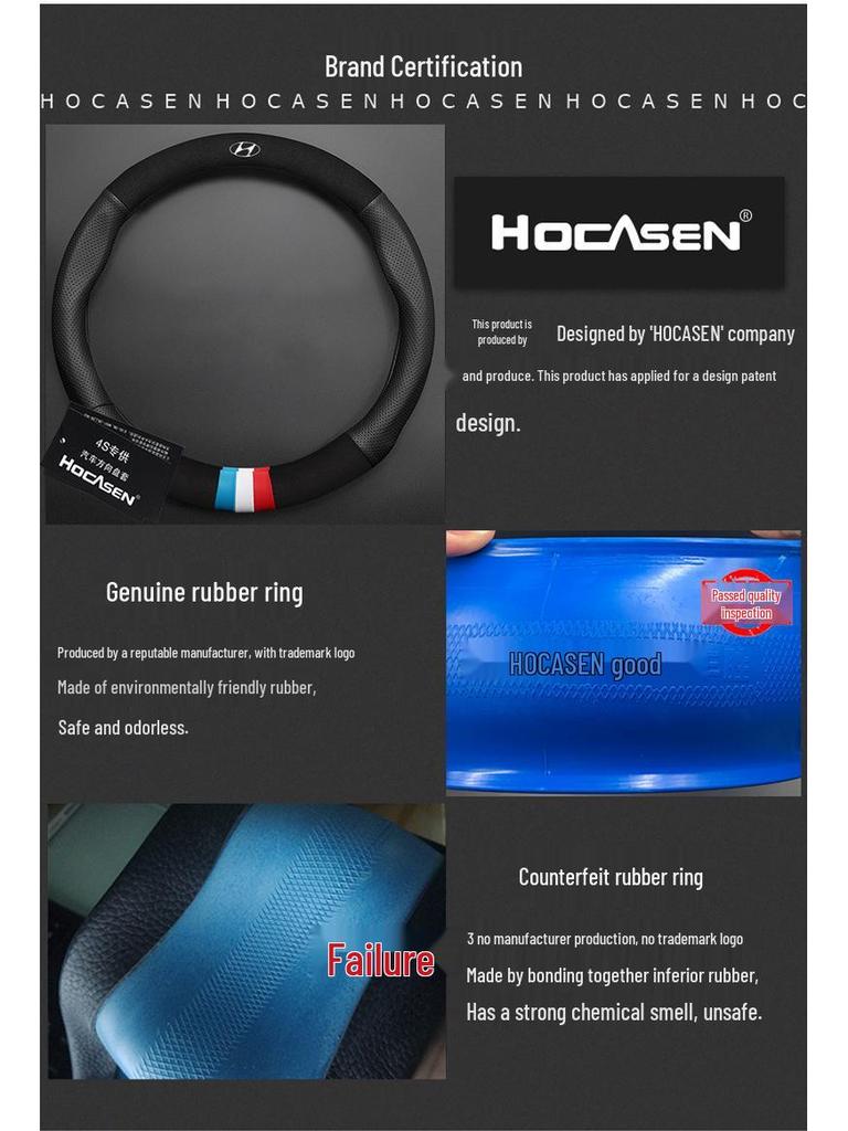 Luxgen Steering Wheel Cover: Suede Fit for U6, U5, MPV, Big 7, SUV, MASTER, CEO, Razor 3 Models