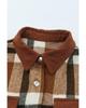 Azura Exchange Buttoned Plaid Shirt Jacket