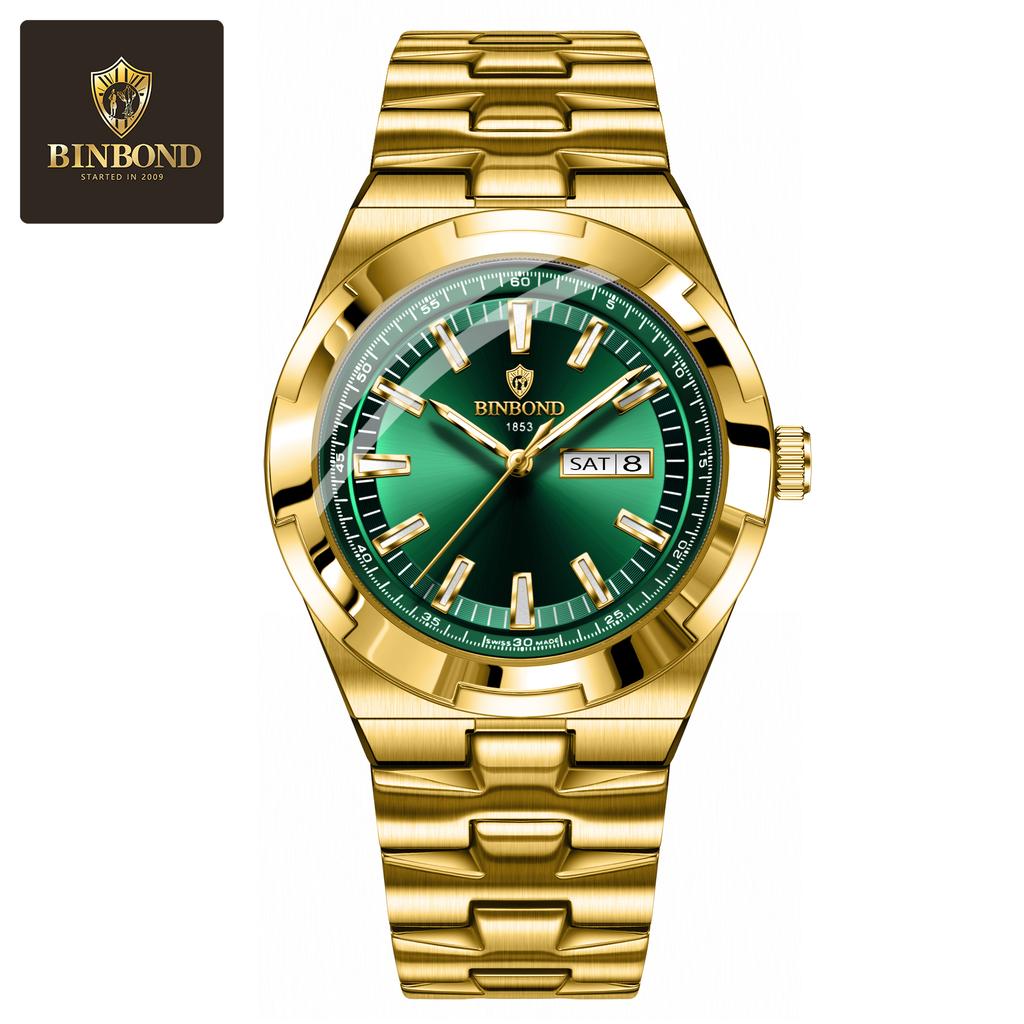 Fashion Mens Watches Luxury Casual Waterproof Watches Luminous Hands Business Date Quartz Stainless Steel Men Watches