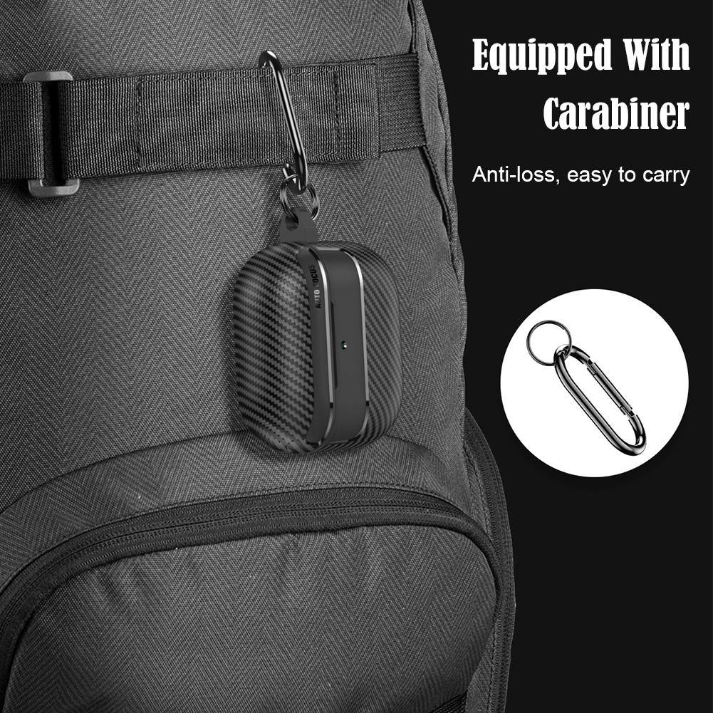 Для AirPods 4 чехол с текстурой из углеродного волокна беспроводной Bluetooth для наушников AirPods чехол для наушников J0R1