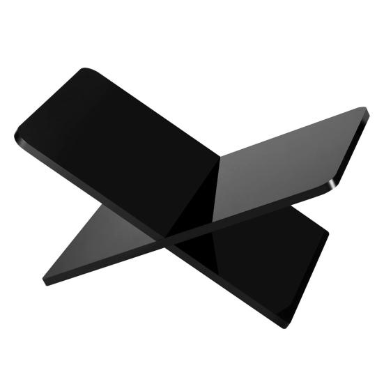 2 шт./комплект акриловая подставка для книг держатель X-образный дизайн прозрачный стиль утолщенная полка для чтения книжная витрина для книг