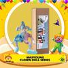 Maxyoung 14" Porcelain Clown Doll, Moveable Toy, Popular Birthday Gift