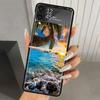 Летний Закат на Пляже Море Пальма Жесткий PC Чехол для Телефона для Samsung Galaxy Z Flip 6 5 4 3 Черная Крышка ZFlip6 Flip5 Flip4 5G Складной