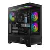 Совместимость с приложением GAMDIAS Gaming PC Case Display Изготовлен из закаленного стекла ATX Вентилятор 3x120 мм ARGB PWM Поддержка видеокарт до RTX 4000 410 мм Поддержка видеокарт до 360 мм