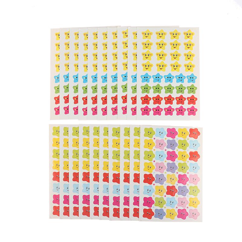 400Pcs Smile Stars Decal School Children Kids Teacher Label Reward Cute Sticker