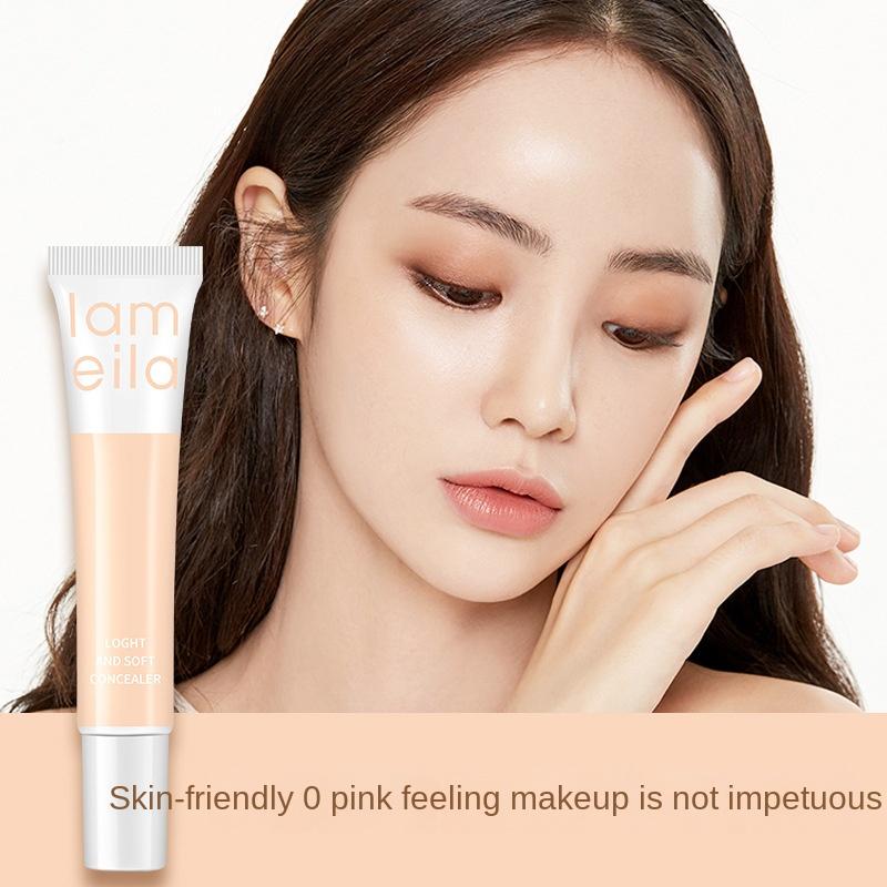 Concealer Natural Brightening Invisible Pores Hydrating Light Cream Skin Waterproof Concealer Foundation Oil Control Lasting Set Women's Makeup