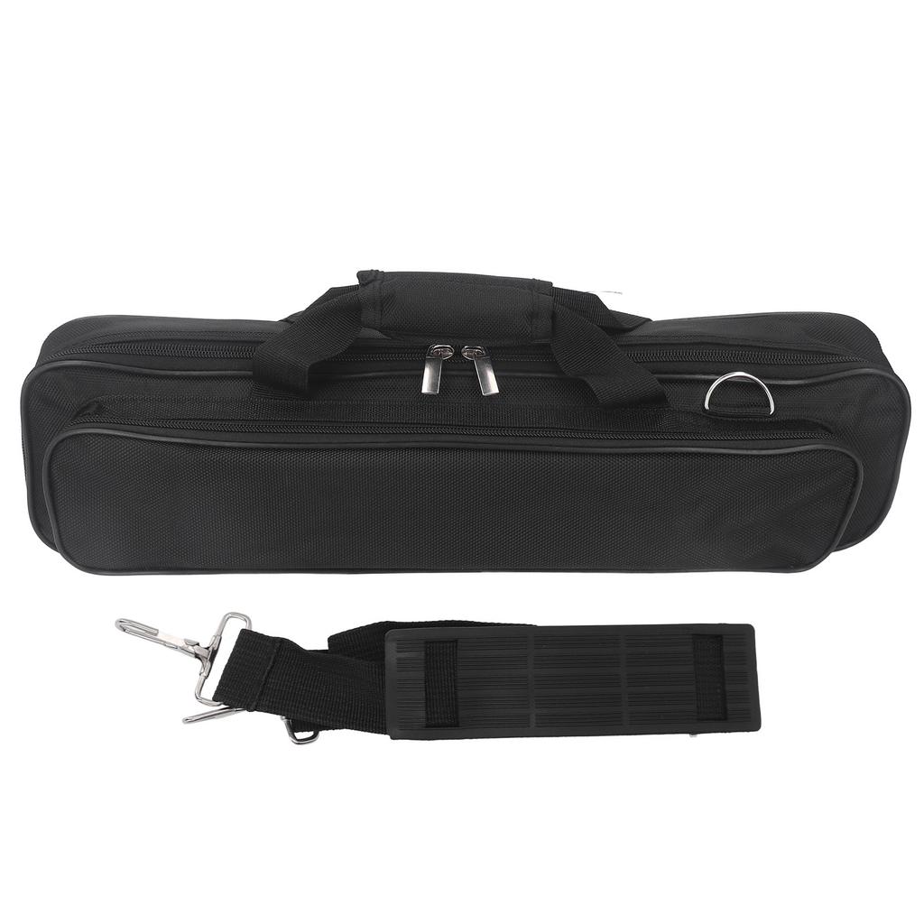 Flute Bag Handheld Portable Carry Storage Case Oxford Cloth with Thickened Sponge for 16 Hole 17