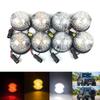 8Pcs Led Tail Lights Amber Front Indicator Light Side Lights Led Complete Upgrade Kit For Land Rover Defender 90-16 90/110 83-90