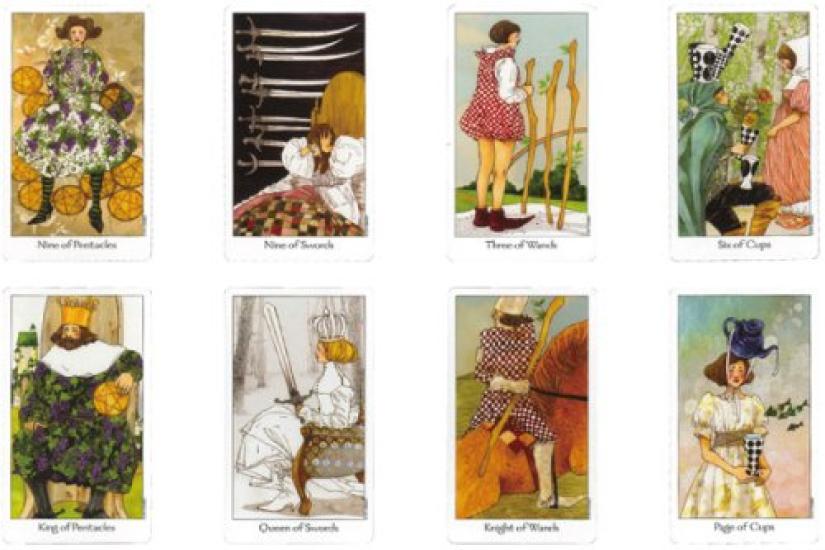 Tarot Card Set Direct Way Includes Japanese Pocket Tarot Card for 78-card [Authentic, Import] [Dreaming Tarot] Manual. Rider-Waite Edition. "A Girls."