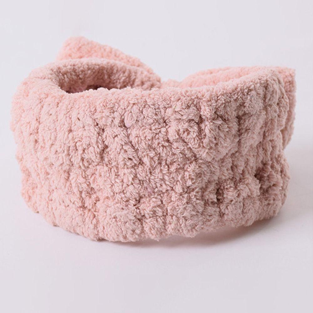 Hair Shower Headband Fuzzy Towel Headband for Washing Face Spa Headband Bowtie Makeup Headband
