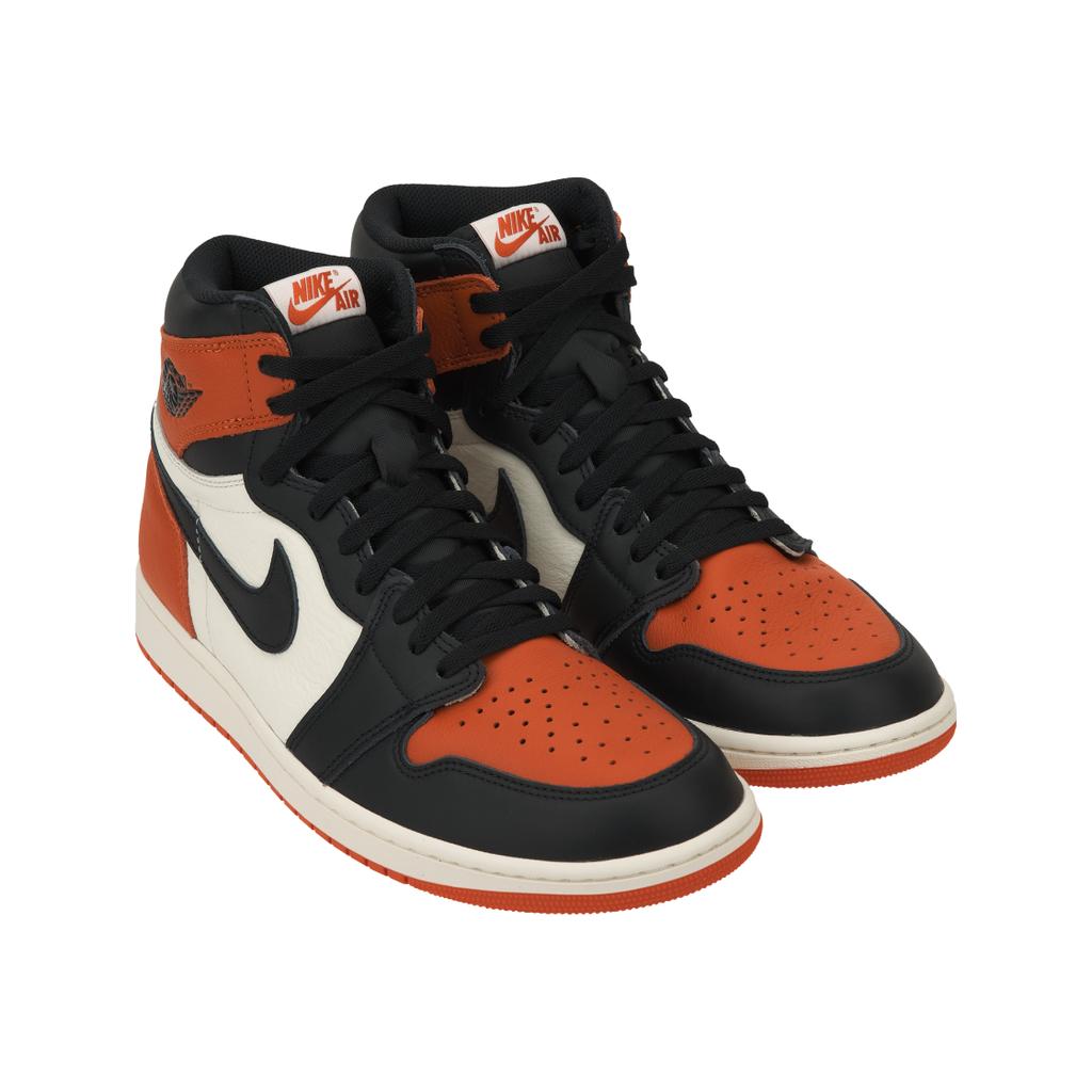 Мужские кроссовки Air Jordan 1 Retro High OG Shattered Backboard 2025 Оранжевый Черный Парусный DZ5485-008