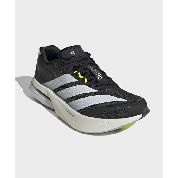 adidas Adizero Boston 13 Удобные Дышащие Поддерживающие Беговые Кроссовки Унисекс Кроссовки Черно-Белые KH5603