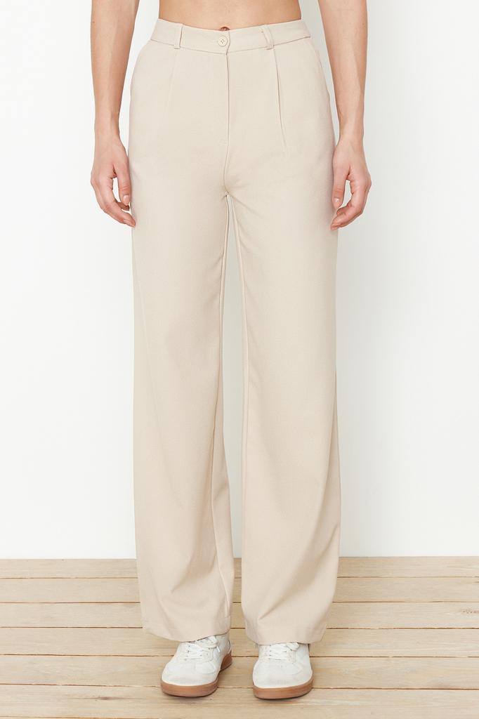 Женские модные новые брюки, серые широкие тканые брюки с широкими штанинами